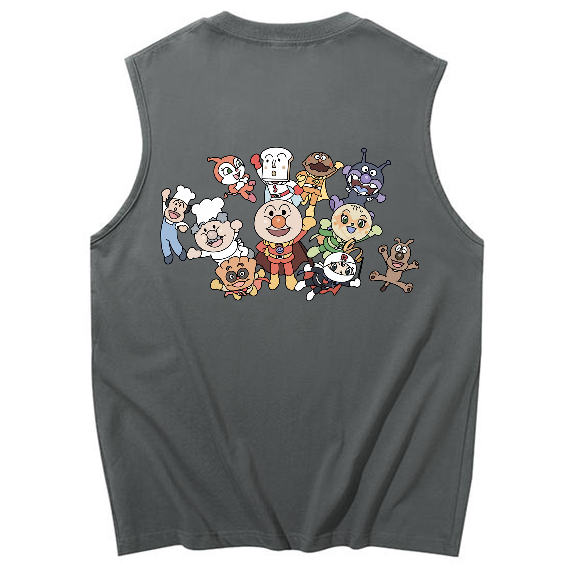 （画像用） アンパンマン Anpanman コットン100％タンクトップ（背面プリント）
